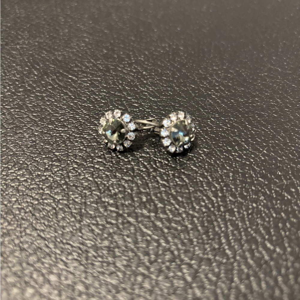 Sabika Black Diamon Grace Drop Earrings